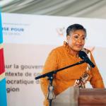 Judith Suminwa, au lancement du dialogue nationale sur la gouvernance minière