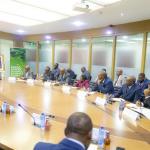 Le ministre de Mines, Louis Watum, et les chefs des structures sous tutelle lors de leur rencontre ce mardi 2 septembre 2025