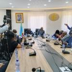 La Cour des comptes en breifing presse à Kinshasa.