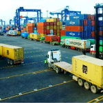 Port sec de Kasumbalesa.