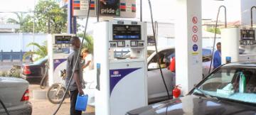 Une station de carburant