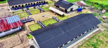 Une école construite à Boende, dans la province de Tshuapa, par le PNUD, dans le cadre du PDL 145 T