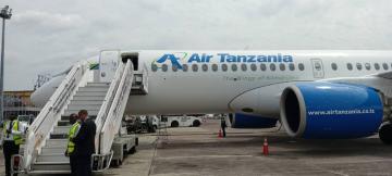 L'avion de la compagnie Air Tanzania