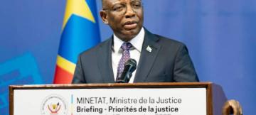 Guillaume Ngefa, nouveau ministre de Justice lors du briefing de ce mercredi 17 septembre 2025 à Kinshasa