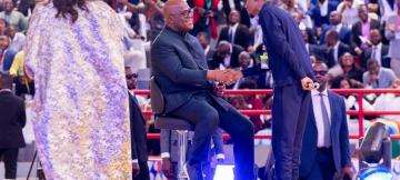 Lors de l'échange entre le président Félix Tshisekedi, et les jeunes kinois, à Kinshasa, sous l'initiative du ministère de la Jeunesse  