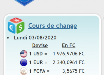 cours de change 