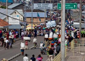 petite barrière à Goma