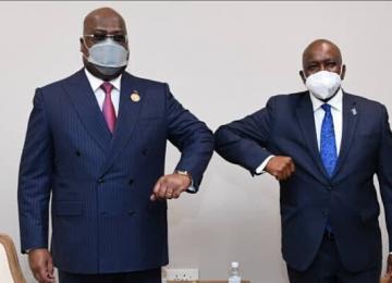 Félix Tshisekedi et le président du Botswana 