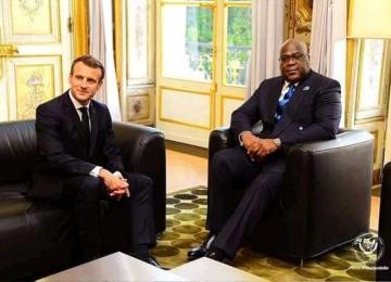 félix tshisekedi et Emmanuel Macron