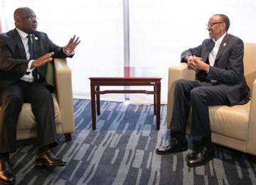 Félix Tshisekedi et Paul Kagame