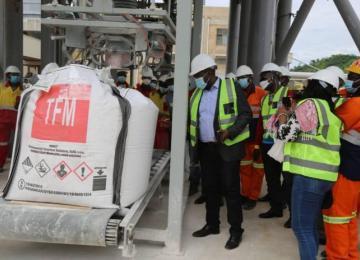 Willy Kitobo en visite à TFM. Ph. Droits tiers. 