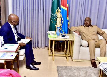 Félix et le ministre Béninois des affaires étrangères 