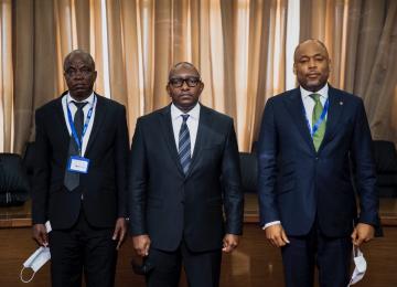 Le premier ministre Sama Lukonde et le sénateur Mobutu Viala. Ph. Droits tiers. 