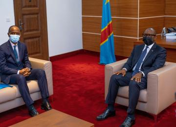 Sama Lukonde et le Représentant Resident du PNUD