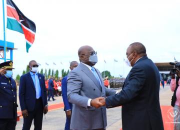 Félix Tshisekedi et Unuru Kenyatta
