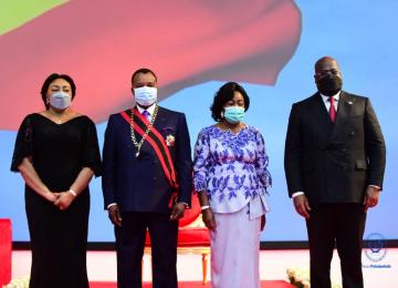 Félix Tshisekedi à l'investiture de Sassou Nguesso