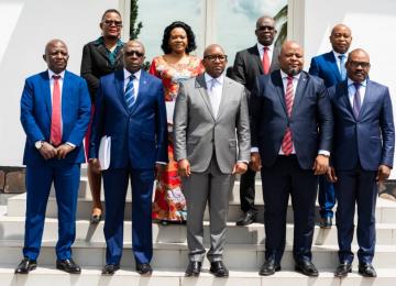 Réunion de conjoncture économique présidée par Sama Lukonde. Ph. Droits tiers