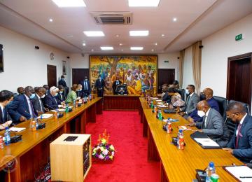 Sama Lukonde et les partenaires humanitaires