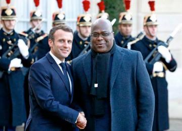 Félix Tshisekedi et Emmanuel Macron. Ph. Droits tiers.