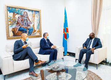 Sama Lukonde et l'ambassadeur de la Suède