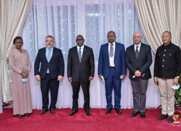 Le PM Sama Lukonde et la délégation de Nuran