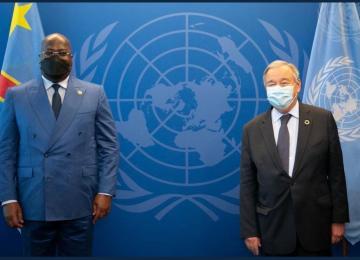 Félix Tshisekedi et Gutteres