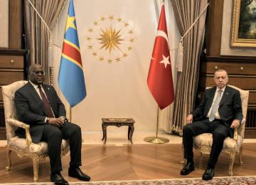 Félix Tshisekedi et son homologue Tayyip Erdogan
