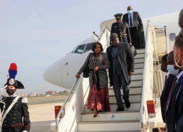 Arrivée de Félix Tshisekedi à Rome 