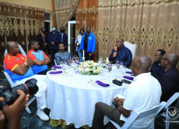 Félix Tshisekedi et les Léopards 