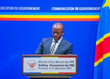 Eustache Muhanzi, ministre des PME. Ph. Droits tiers.