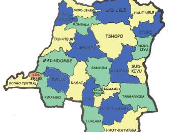 Carte de la RDC