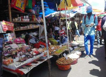 Un marché à Kinshasa 