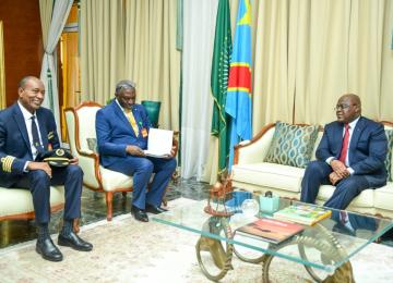 La délégation de Congo Airways à la Cité de l'Union Africaine 