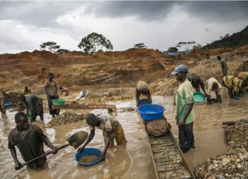 Une carrière d'exploitation artisanale 