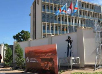 Le bâtiment administratif de la Gécamines à Lubumbashi