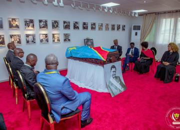 Le cercueil de Patrice Emery Lumumba exposé à la Primature 