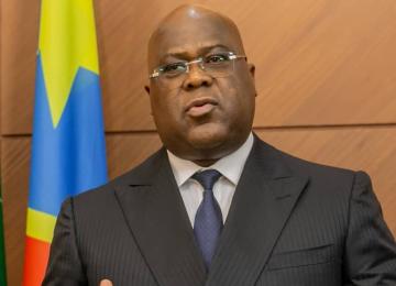 Le président de la République s'adressant à la nation