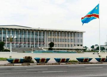 Le siège du Parlement congolais à Kinshasa 