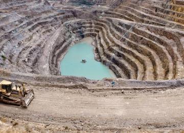 Une carrière des mines