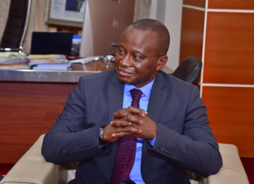 Chérubin Okende, ministre des Transports démissionnaire 