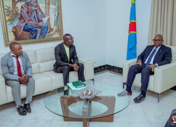 Le Premier Ministre Sama Lukonde a reçu le Staff dirigeant de cette nouvelle institution 