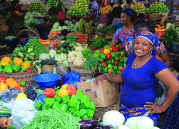 Des femmes vendeuses dans un marché. Photo d'illustration