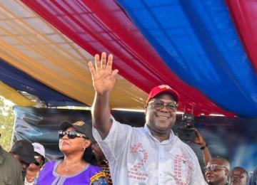 Félix Tshisekedi lors de son meeting le mardi 12 décembre à Mbuji-Mayi 