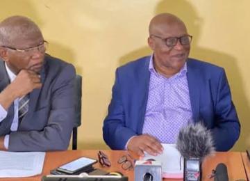 Le directeur du REGED (à gauche) et le président de l'ODEP