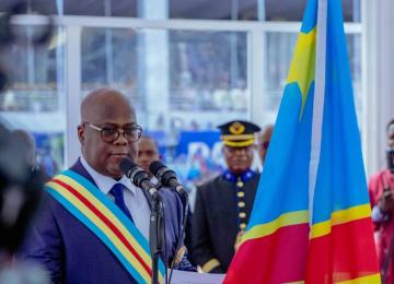 Félix Tshisekedi à la prestation de serment 