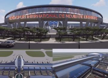 Maquette du nouvel aéroport de ndjili que va construire la société Milvest 