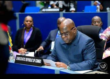 Le président de la République,  Félix Tshisekedi 