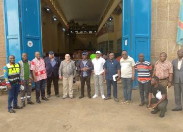 Les experts de la SNEL et des sociétés  Fichtner et Blue Energy à  Kisangani 