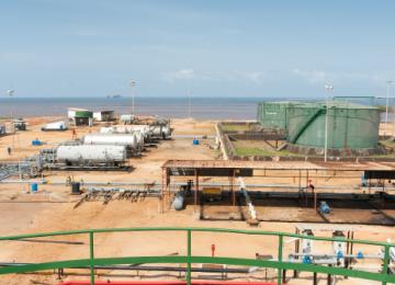 Les installations de Perenco à Muanda