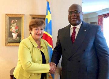 Le président Félix Tshisekedi et la DG de la FMI